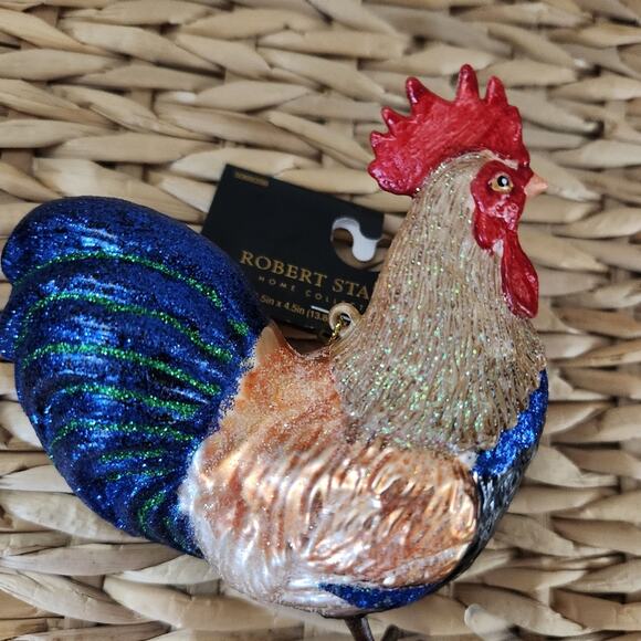 New Glass Rooster Ornament Christmas Hobby Lobby Gift Decor #002 - Picture 3 of 4